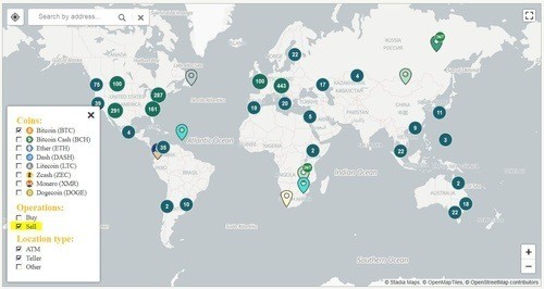 Bitcoin ATM Map