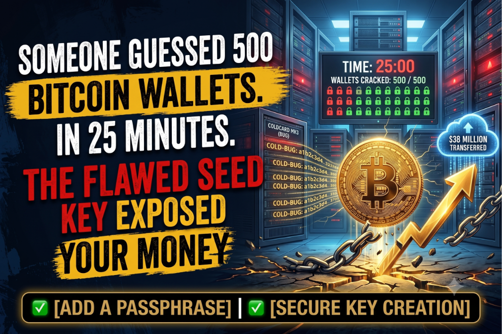 Someone Guessed 500 Bitcoin Wallets. In 25 Minutes